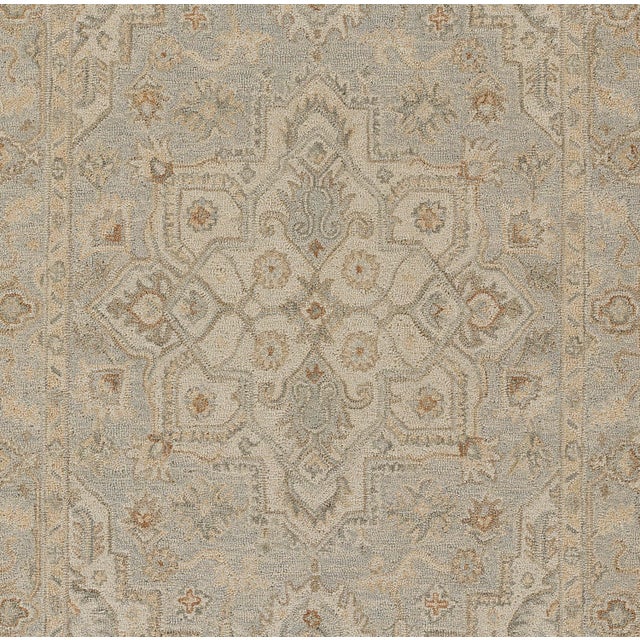 Momeni Pasha Light Blue Hand Tufted Area Rug 8' X 10' For Sale In Atlanta - Image 6 of 8