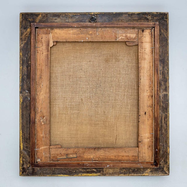 Egidio Dall'oglio, Boy with Lute and Two Fighting Men, 1800s, Oil on Canvas For Sale - Image 11 of 15