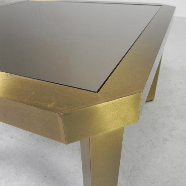 Gold Hollywood Regency Style Coffee Table, 1970s For Sale - Image 8 of 16