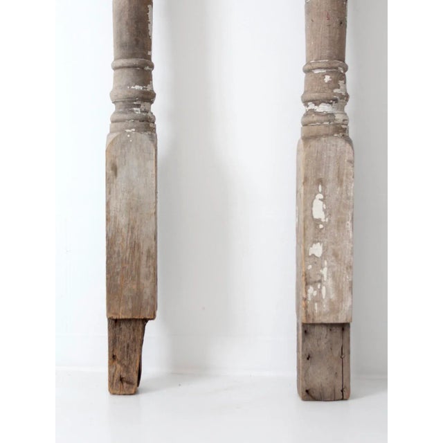 Farmhouse Antique Architectural Columns - a Pair For Sale - Image 3 of 12