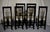 1980s Modern Black Lacquer Dining Chairs Made in Italy - Set of 6 For Sale - Image 4 of 11