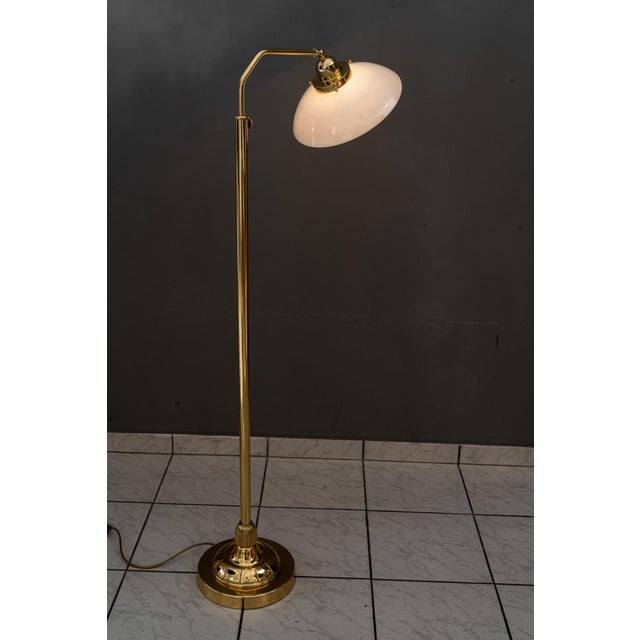 Art Deco Adjustable Floor Lamp with Opal Glass Shade, Vienna, Austria, 1920 For Sale - Image 18 of 18