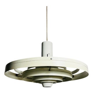 White „Fibonacci“ Pendant Lamp by Fog & Morup, 1960s, Denmark For Sale