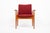 Danish Modern Red Diplomat Chairs by Finn Juhl for France & Daverkosen For Sale - Image 11 of 12