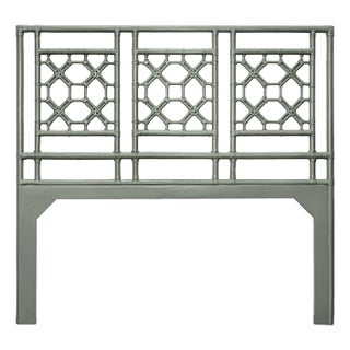 Lattice Back Headboard Double, Evergreen For Sale