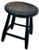 Very Nice Hand Made Antique American Primitive Pine Wood Footstool With Excellent Original Old Black Paint For Sale - Image 4 of 18