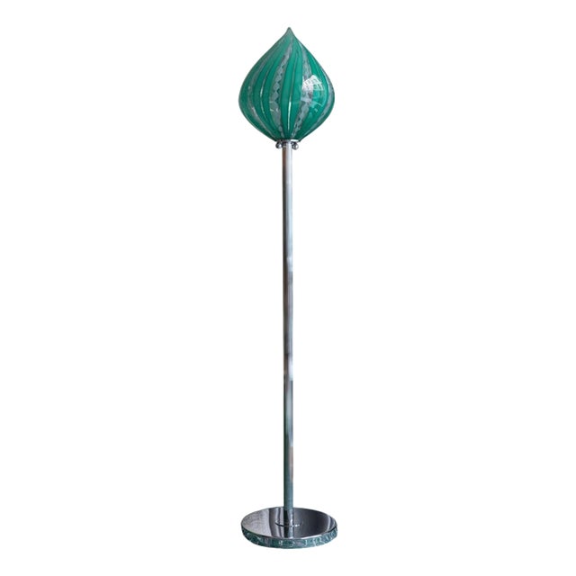 Spirale Colorful Balloon Brass Glass Floor Lamp 150 by Magic Circus Editions For Sale