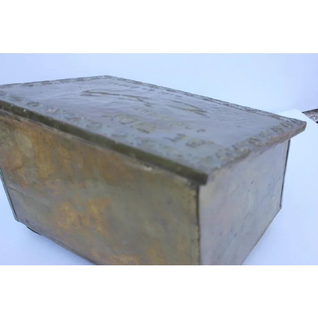 Metal English Brass Shoe Shine Stand For Sale - Image 7 of 10