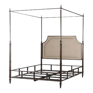 French Metal Canopy Bed, King