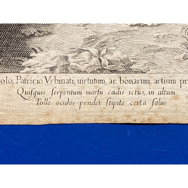 Francesco Villamena after Ferraù Fenzoni, Moses and the Brazen Serpent, 1597, Engraving For Sale - Image 10 of 18