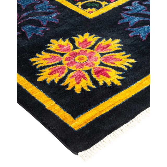 The meticulous art of hand-embroidered textiles from Uzbekistan tribes inspired the Suzani Collection of rugs. Bold...