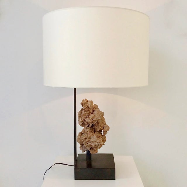 Mid-Century Modern Belgian Desert Rose Table Lamp by Ado Chale, 1970s For Sale - Image 3 of 13