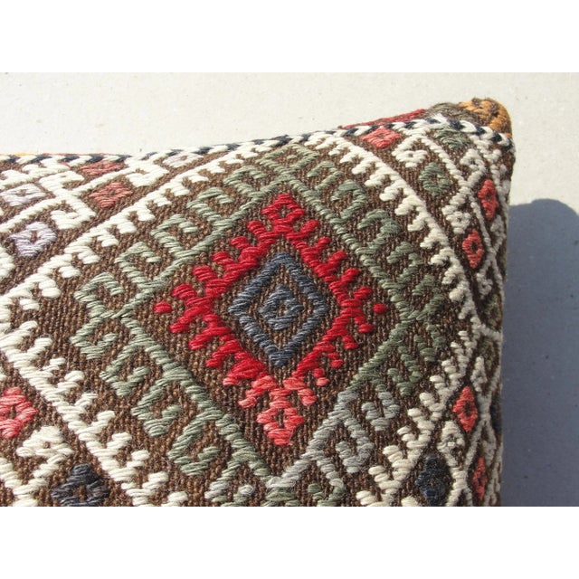 Kilim Rug Pillow Cover 16" For Sale - Image 4 of 9