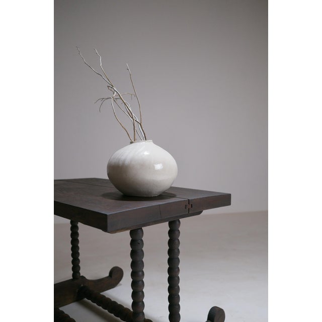 Late 19th Century French Rustic Coffee Table with Bobbin-Turned Base For Sale - Image 3 of 18
