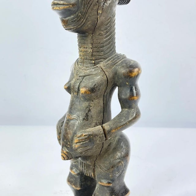 Black Early 20th Century Ndengese Wooden Figure on Custom Base For Sale - Image 8 of 9