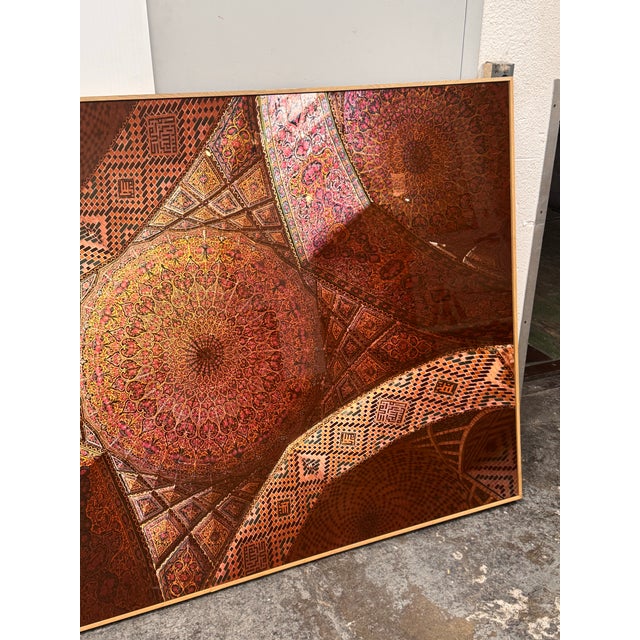 Elena Riim for Four Hands Art Studio/Getty Images “Pink Mosque Tilework” Framed ChromaLuxe Photograph For Sale - Image 11 of 12