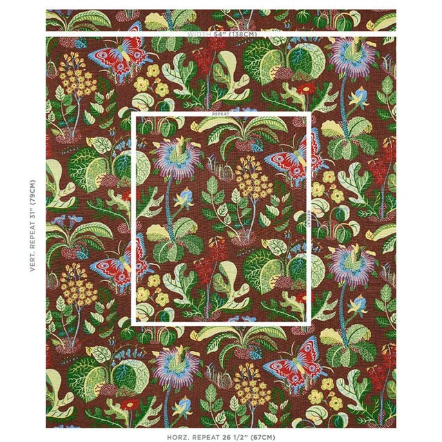 A faithful reproduction of a never-before-seen design by acclaimed midcentury architect Josef Frank, this pattern bears...