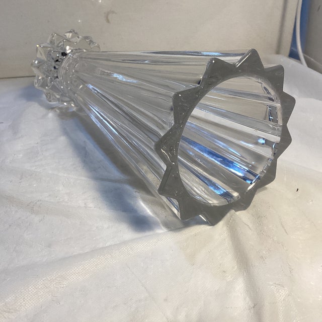 Early 20th Century Heavy Rosenthal Crystal Vase/Candleholder For Sale - Image 9 of 12