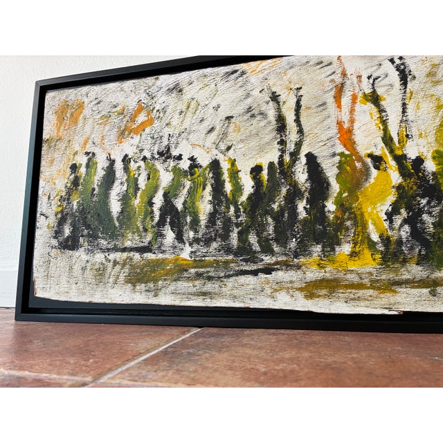 Purvis Young Purvis Young Painting on Wood, Framed For Sale - Image 4 of 10