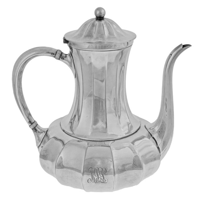 American Antique Tiffany & Co. Silver Soldered on English Barker Brothers Tray Tea Set- 6 Pieces For Sale - Image 3 of 9