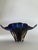 Modern Sculptural Cobalt Blue Art Glass Centerpiece Bowl from Egermann, 1980s For Sale - Image 3 of 18