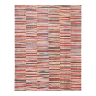 Nazmiyal Collection Stripped Modern Rag Rug For Sale