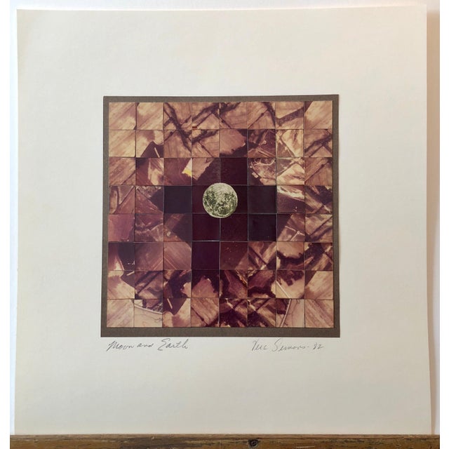 Vera Simons, Moon and Earth Assemblage, Photo Mosaic Collage Photograph, Feminist Aviator, 1982 For Sale In Miami - Image 6 of 6