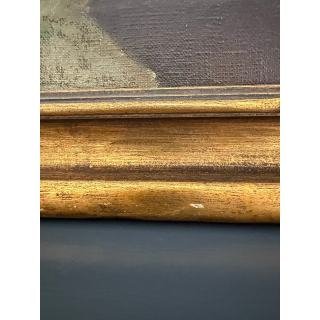 English 1970s Floral Still Life Painting Signed by the Artist Lemus For Sale - Image 3 of 10