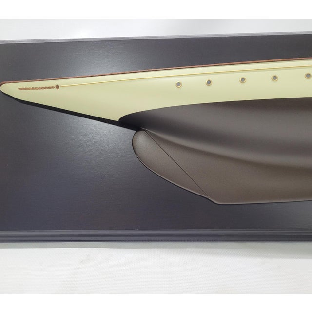 American Fine Half Model of the Famous German Schooner Meteor III For Sale - Image 3 of 12