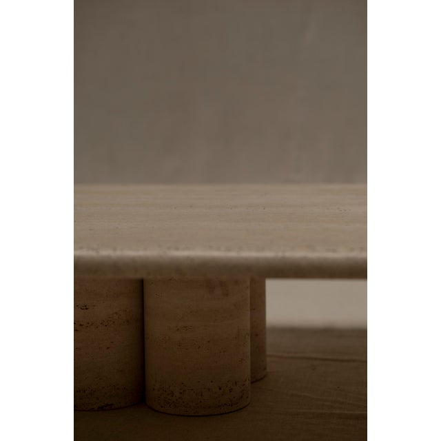 1970s Vintage Travertine Coffee Table by Mario Bellini for Cassina, 1970s For Sale - Image 5 of 14