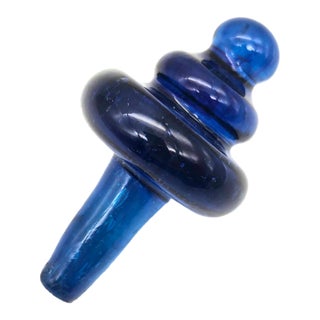 Mid 20th Century Cobalt Blue Bottle Stopper For Sale