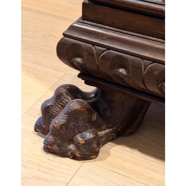 Early 20th Century Italian Renaissance Revival Carved Walnut Bookcase For Sale - Image 9 of 11