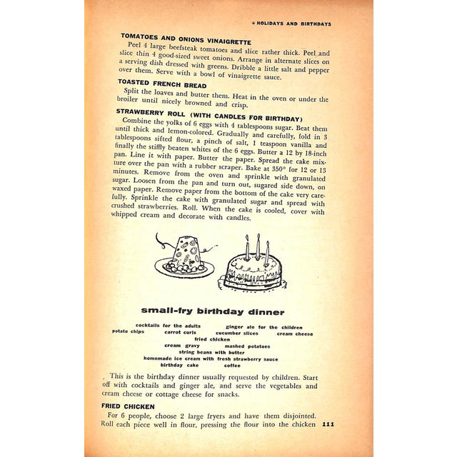 White "Cookbook for Entertaining: 489 Tested Recipes and Menus for Every Occasion" 1954 Beard, Jim For Sale - Image 8 of 11