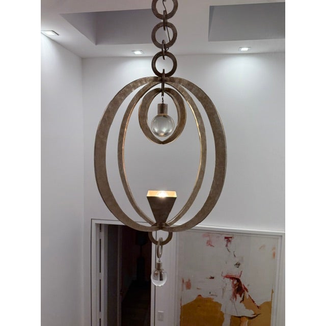 Transitional Paul Ferrante Zaden Chandelier For Sale - Image 3 of 3