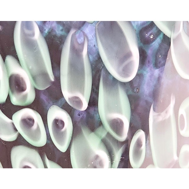 Incredible art glass vase in pristine condition. Still has the Bloomingdale's tag on the bottom along with the Franco...