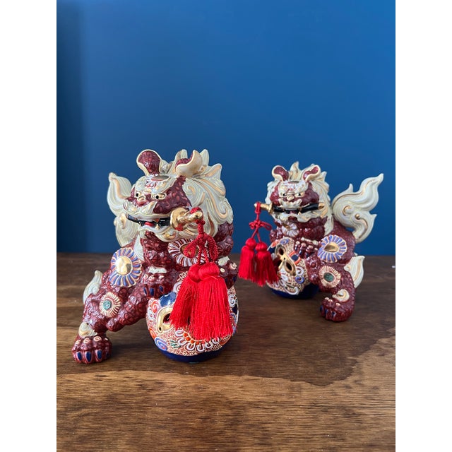 Pair of Vintage Foo Dog / ShiShi Guardian Lions For Sale - Image 18 of 18