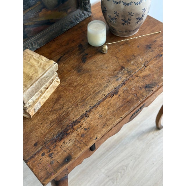 Brown 18th c. French Accent Table/Desk For Sale - Image 8 of 10