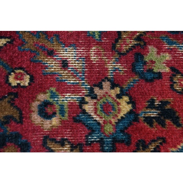 Vintage Hand-Knotted Oriental Wool Tree-of-Life Runner Rug 2 X 12' For Sale - Image 13 of 14