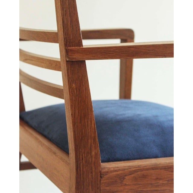 Blue Bridge Chairs by René Gabriel, 1950, Set of 2 For Sale - Image 8 of 11