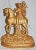 Ceramic Hollywood Regency Gilded Terracotta Figurine For Sale - Image 7 of 8