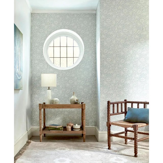 A small scale all-over repeating design Mallow‚Äôs hibiscus (mallow) flowers which can be seen on the walls at Standen...