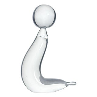 Mid-Century Modern Sea Lion Paperweight by Folke Walving, Sweden, 1960s For Sale