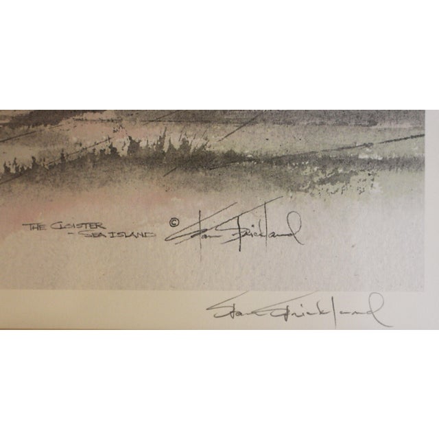 1980s "The Cloister at Sea Island" Print by Stan (Joel) Strickland, Circa 1980 For Sale - Image 5 of 6