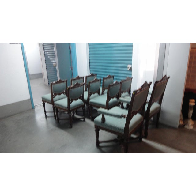 Victoria Eastlake Circa 1880 Upholstered Dining Chairs Set of 10