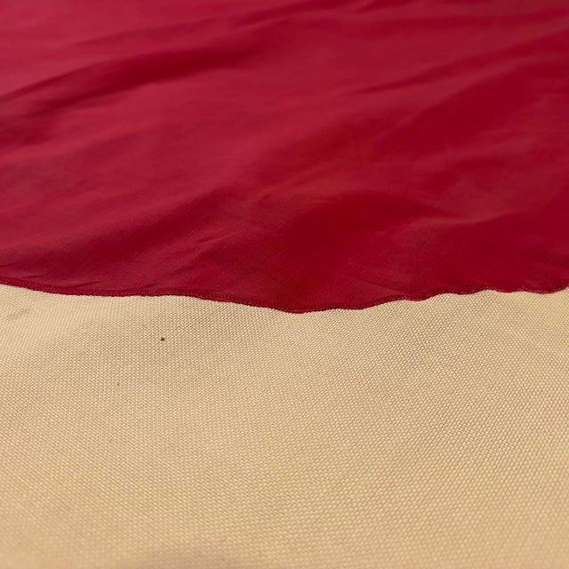 Late 20th Century Large Vintage Cotton Sewn Flag of Japan For Sale - Image 5 of 6