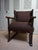 Brutalist Mid-Century Wing Armchair in the Manner of Charles Dudouyt 1950's Massif oak wooden Winged Armchair,from the...