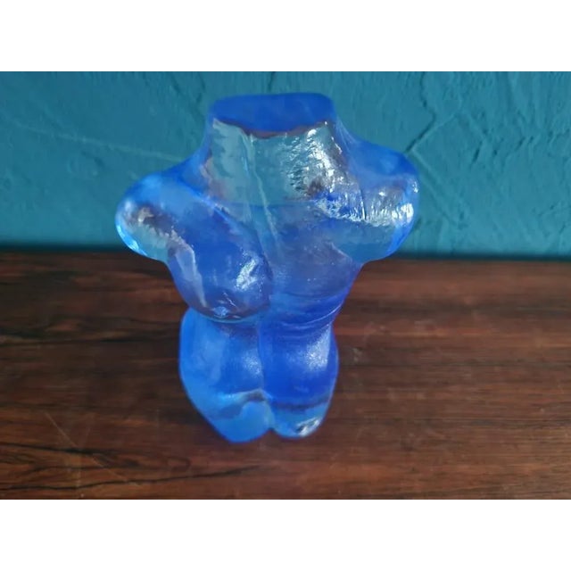 Glass Torso from Bergdala Sweden, 1980s For Sale - Image 6 of 7