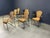 Wood Wicker Chairs attributed to Frederick Weinberg, 1960s, Set of 6 For Sale - Image 7 of 11