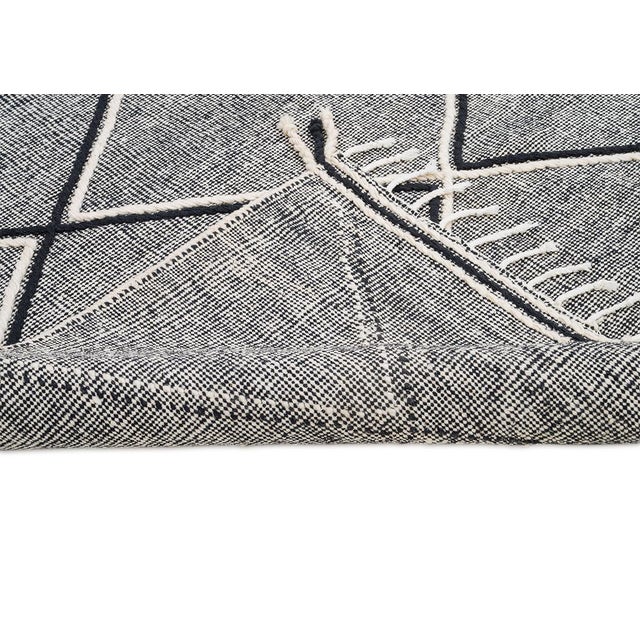 Contemporary Flatweave Wool Rug by Azele Studio For Sale - Image 3 of 10