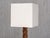 French Art Deco Geometric Oak Table Lamp with Linen Shade, Late 1930s For Sale - Image 10 of 13
